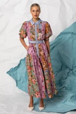 Kachel Amelia Maxi Dress | Multi