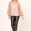 La Strada Phoebe Bling Blouse | Champagne