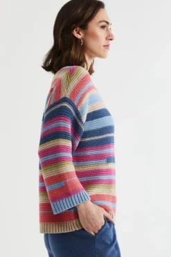 LD+Co Multi Stripe Jumper | Oat