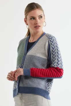 LD+Co Textured Cardi | Dark Denim