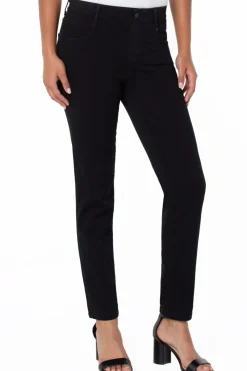 Liverpool Jeans Gia Glider Slim Jean | Over Dye Black