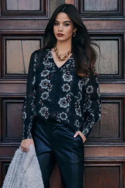 Loobie's Story Theodora Blouse | Black Multi