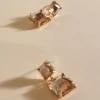 Lottie Drop Jewel Earrings | Champagne