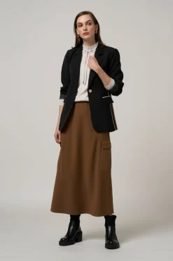 Madly Sweetly Cipher Skirt | Cocoa