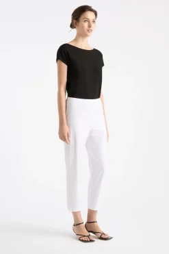 Mela Purdie Cropped Pant | White