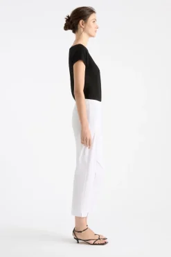 Mela Purdie Cropped Pant | White