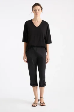 Mela Purdie Cropped Zip Cargo | Black