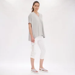 Mela Purdie Cropped Zip Cargo | White | F65 1386