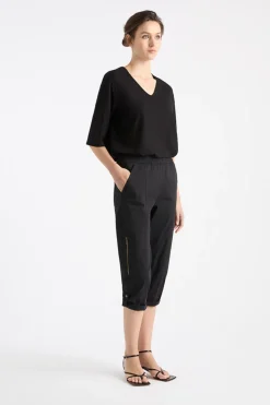 Mela Purdie Cropped Zip Cargo | Black