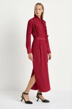 Mela Purdie Frill Neck Dress | Chilli