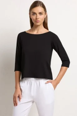 Mela Purdie Relaxed Boat Neck | Black