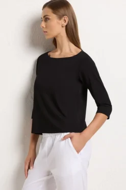 Mela Purdie Relaxed Boat Neck | Black