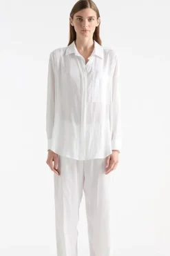 Mela Purdie Single Pocket Shirt | White