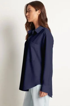Mela Purdie Single Pocket Shirt | Navy