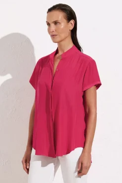 Mela Purdie Soft Stand Shirt | Strawberry