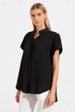 Mela Purdie Soft Stand Shirt | Black
