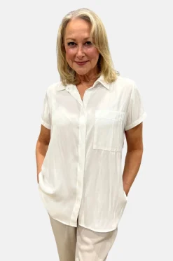 Mela Purdie SS Single Pocket Shirt | White
