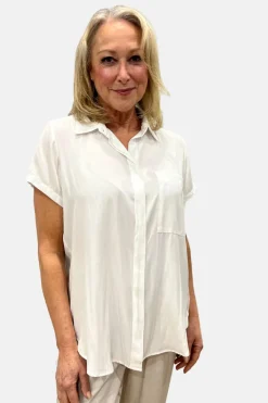 Mela Purdie SS Single Pocket Shirt | White