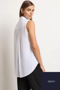 Mela Purdie Tab Slide Tank | Navy