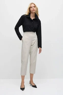 Mela Purdie Tapered Flat Pant | Stone