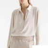 Mela Purdie Zip Front Shirt | White