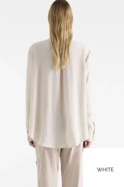 Mela Purdie Zip Front Shirt | White