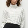 Mela Purdie Zip Front Sweater | Cream/Black
