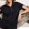 Mela Purdie Zip Stand Shirt | White