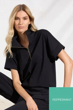 Mela Purdie Zip Stand Shirt | Peppermint