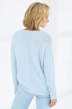 Mia Fratino Clem Rollneck Crew | Powder Blue