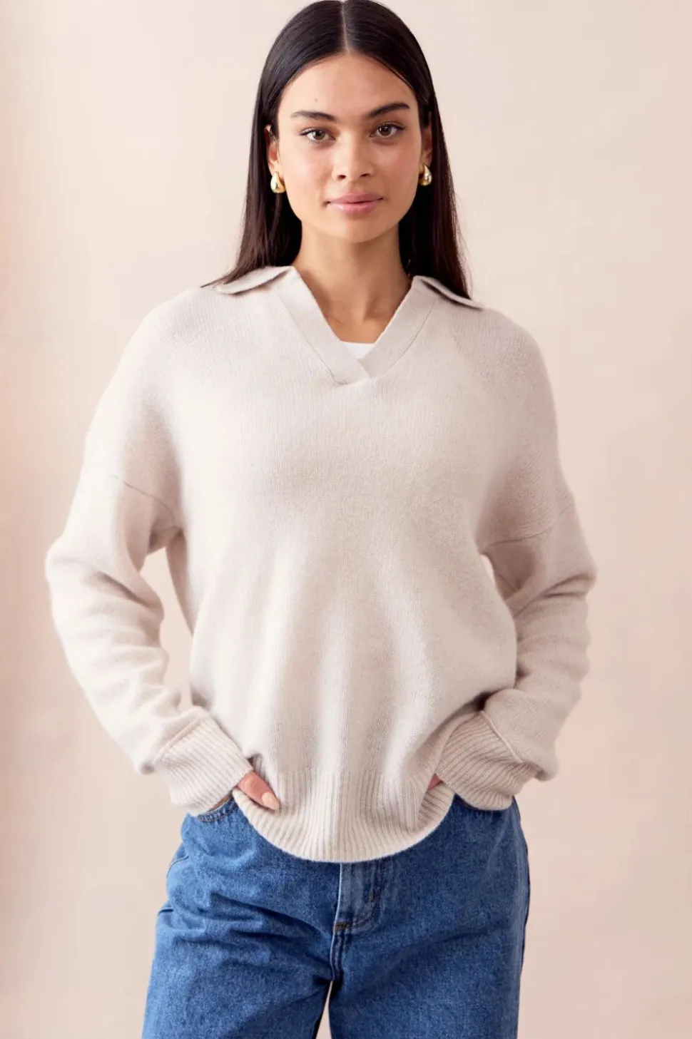 Mia Fratino Elsa Crew Collar | Alabaster