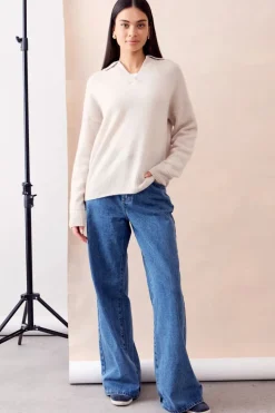 Mia Fratino Elsa Crew Collar | Alabaster