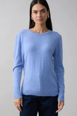 Mia Fratino Essential Slim Crew | Cornflower