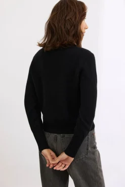 Mia Fratino Essential Slim Cardi | Jet Black