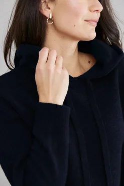 Mia Fratino Gemma Cashmere Hoodie | French Navy