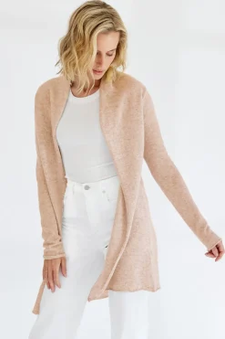 Mia Fratino Pure Essentials Soft Roll Cardi | Swiss Oat