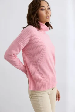 Mia Fratino Ribbed Roll Neck | Petal