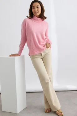 Mia Fratino Ribbed Roll Neck | Petal