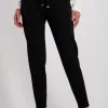 Monari Skinny Trousers With Zip Pockets | Black