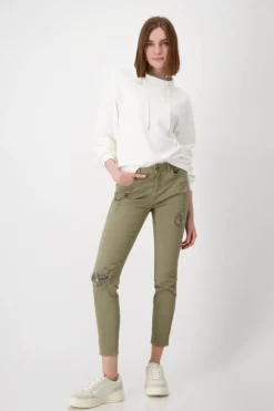 Monari Stand-Up Collar Jersey | Off White
