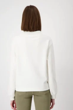 Monari Stand-Up Collar Jersey | Off White