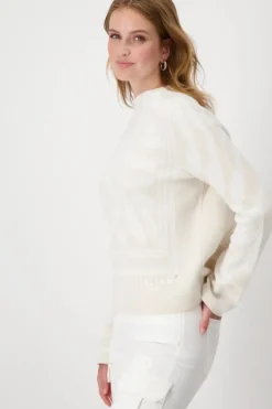 Monari Tiger Pattern Jumper | Off White Patterned