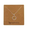 Neck Mints Cubic Open Circle Necklace | Rose Gold