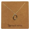Neck Mints Organic Open Oval Necklace | Gold