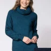 Noble Wilde Polo Neck Sweater | Maritime
