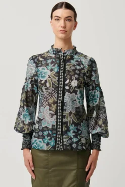 Once Was Knox Ruffle Cuffs Shirt | Dahlia Fields