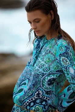 Oneseason Long Genie Dress | Brazil Blue