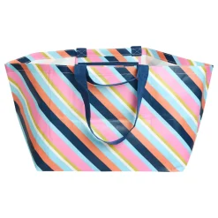 Oversize Tote | Candy Stripe