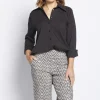 Philosophy Class Stretch Cotton Shirt | Black
