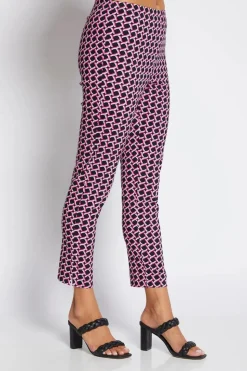 Philosophy Easy 7/8 Pant | Pink Lattice